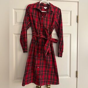 J.crew Plaid Shirt Dress size 6